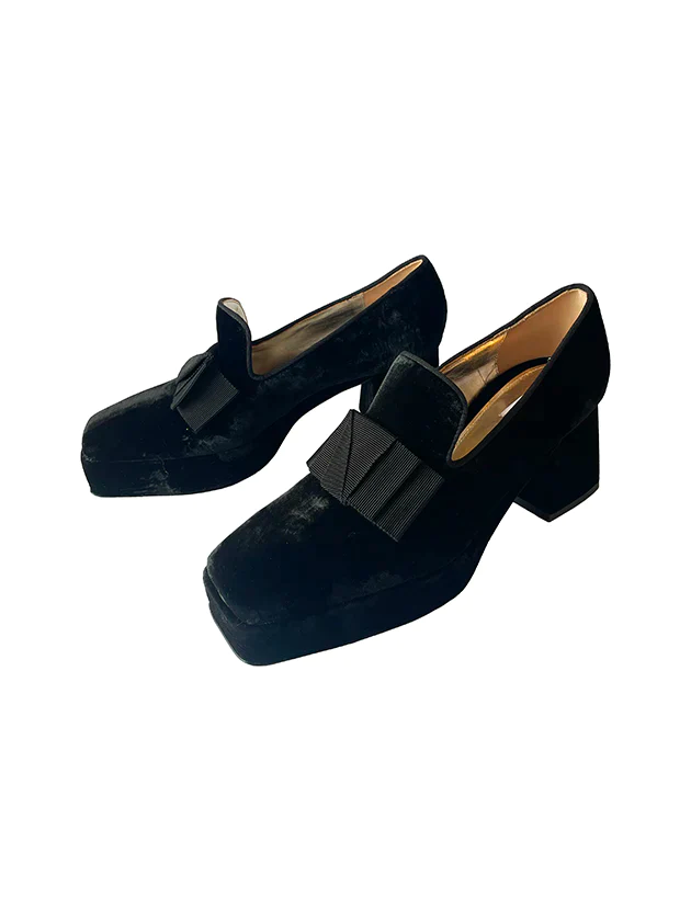 Product Image for Velvet Boulevardier Platform Loafer, Black