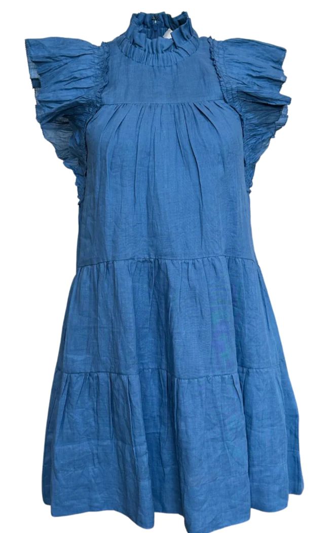Product Image for Micah Flutter Sleeve Dress, Ocean