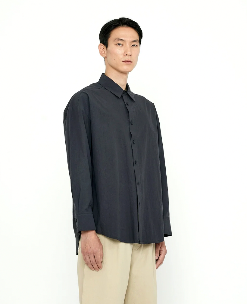 Product Image for Papery Dolman Shirt, Navy Black