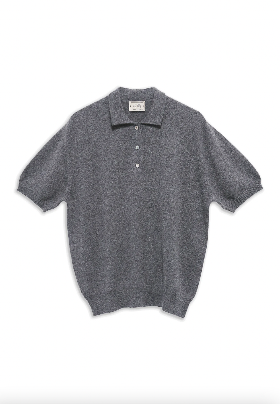 Product Image for Darrin Cashmere Top, Dark Heather Grey