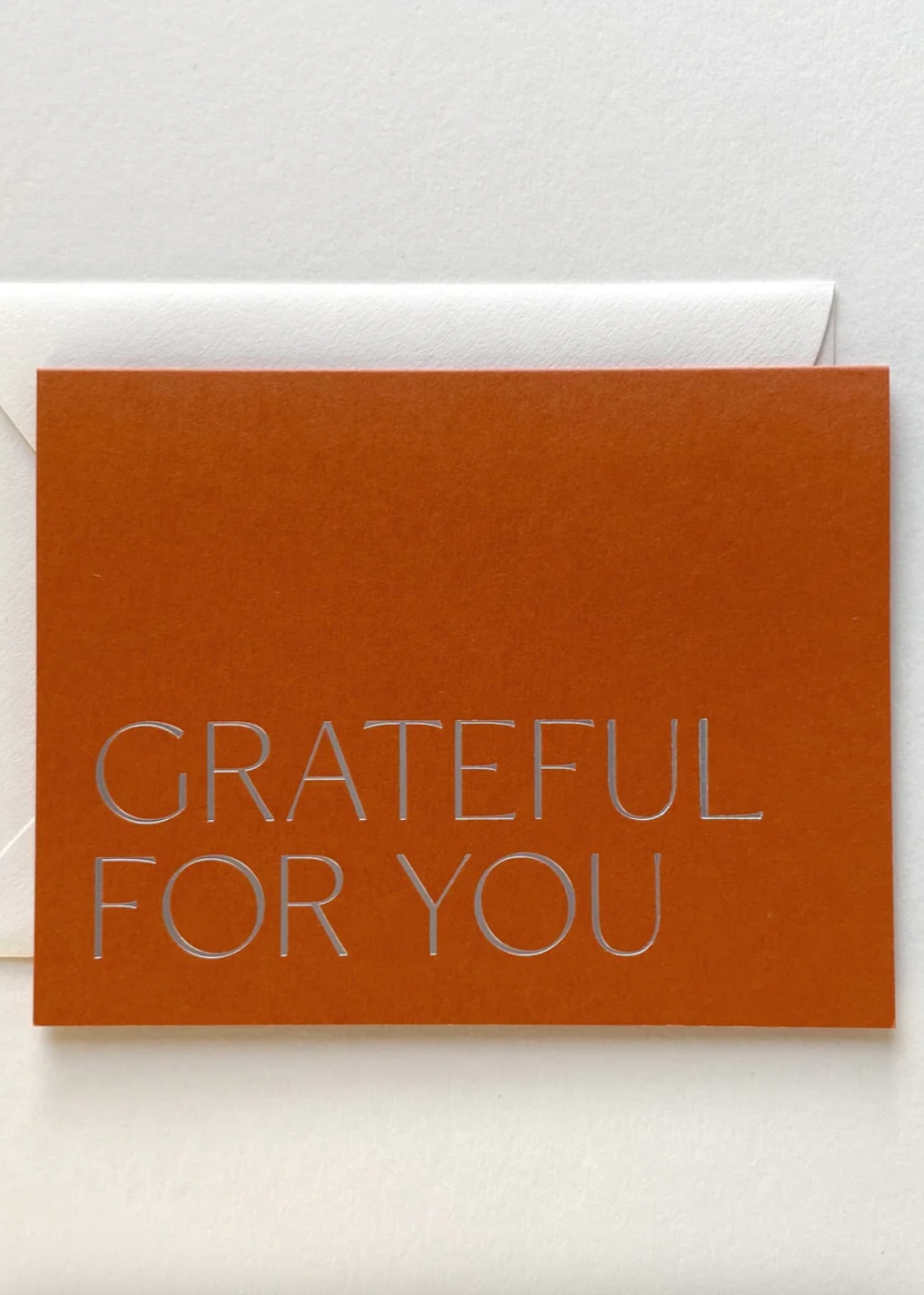 Product Image for Grateful For You No. 21, Rust / Single Card