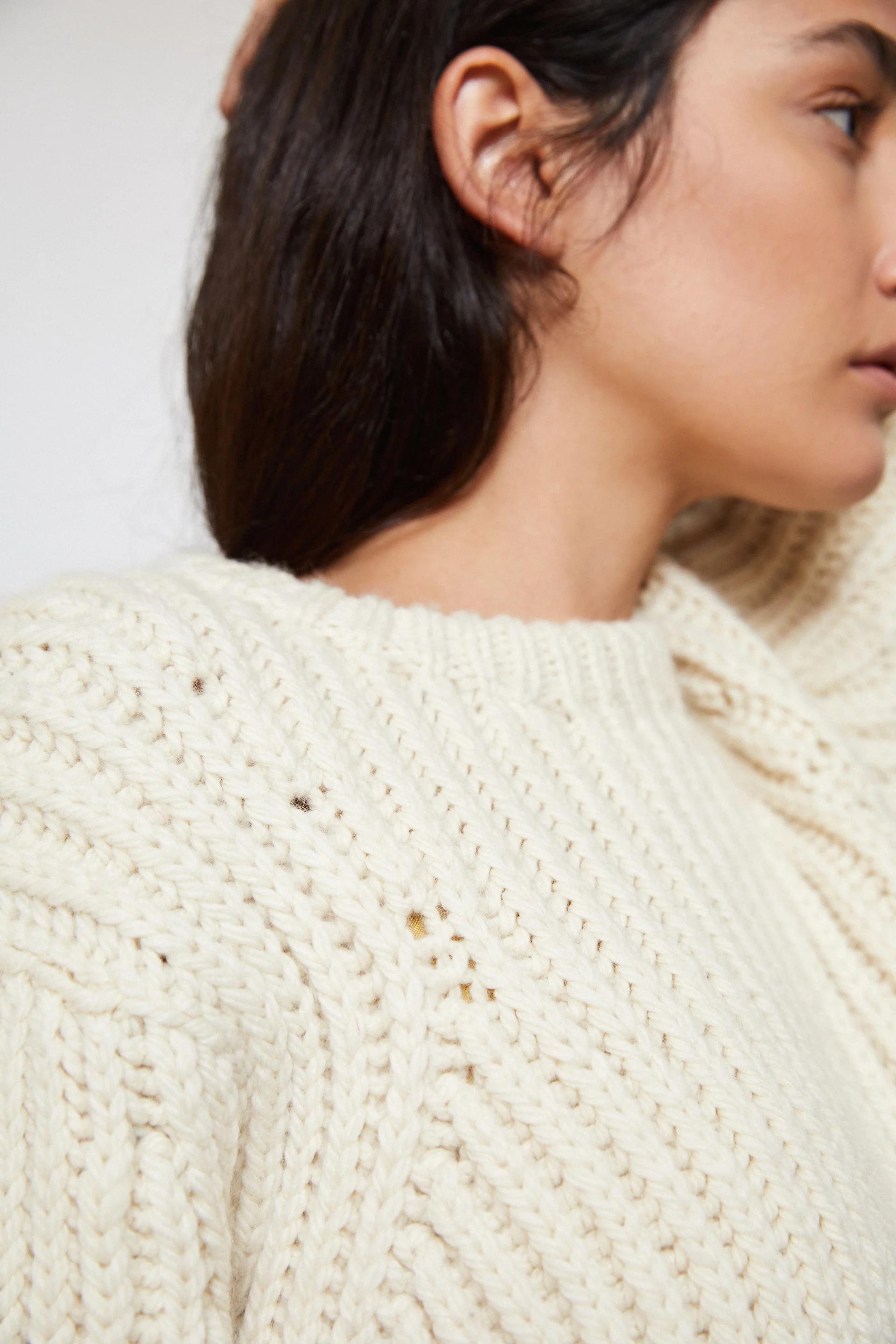 Product Image for Hand Knitted Ombu Sweater, Ivory
