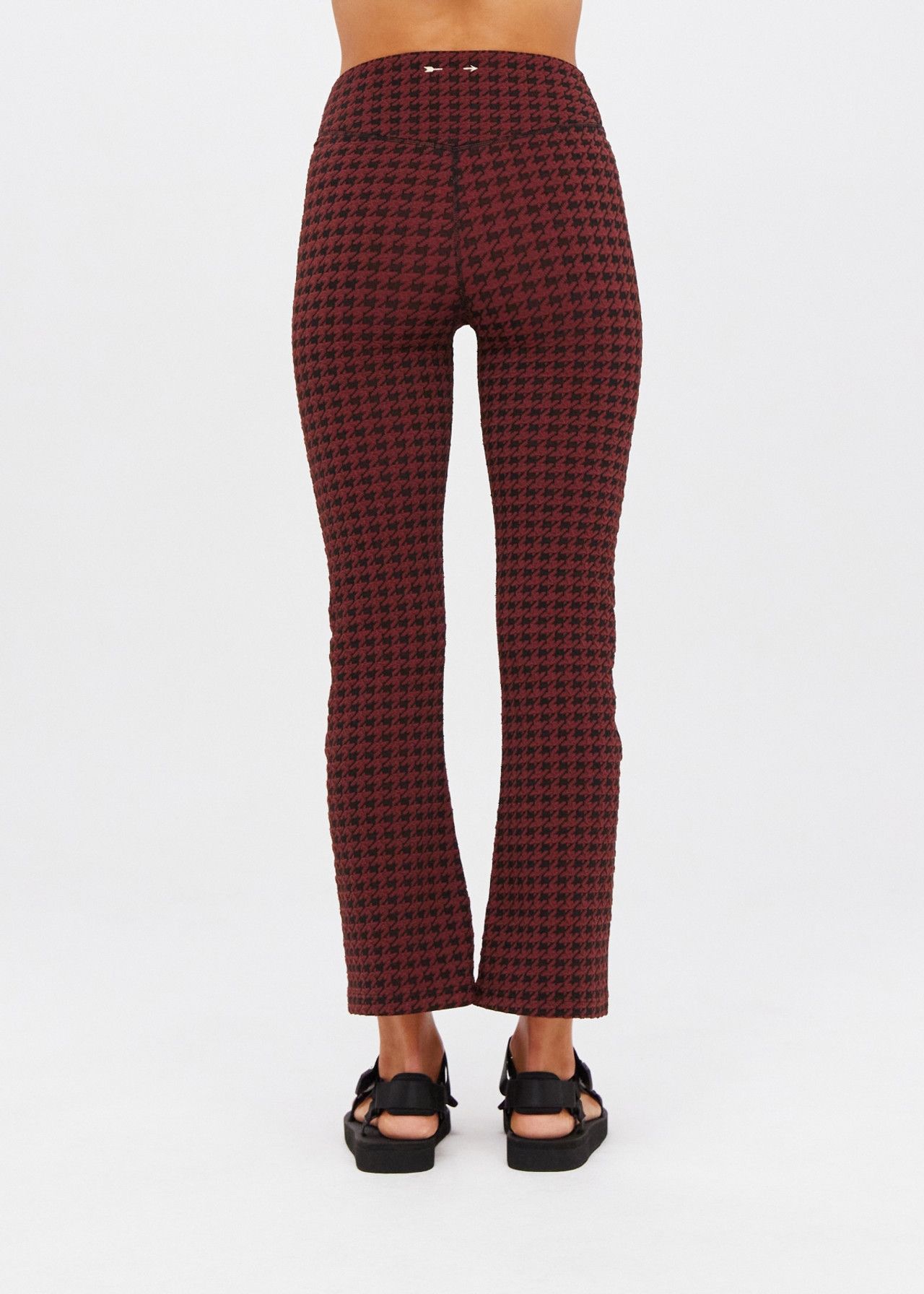 Product Image for Houndstooth Thia Cropped Flare, Chocolate