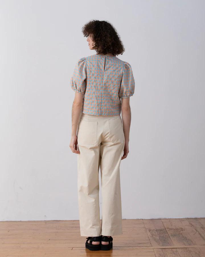 Product Image for Puff Sleeve Top, Sherbet Gingham