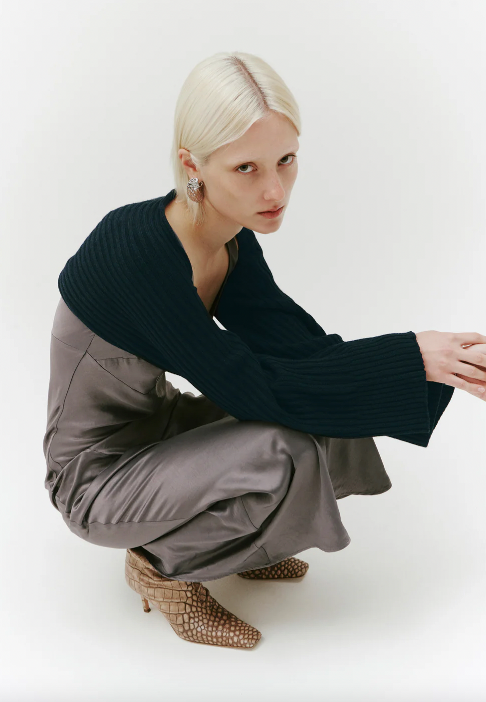 Product Image for Echo Knitted Shrug, Ink