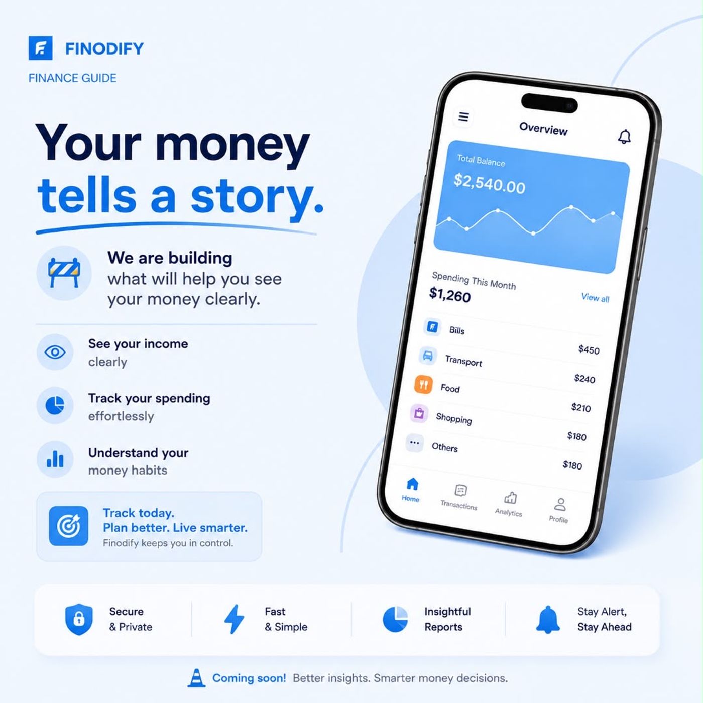 Track your expenses.