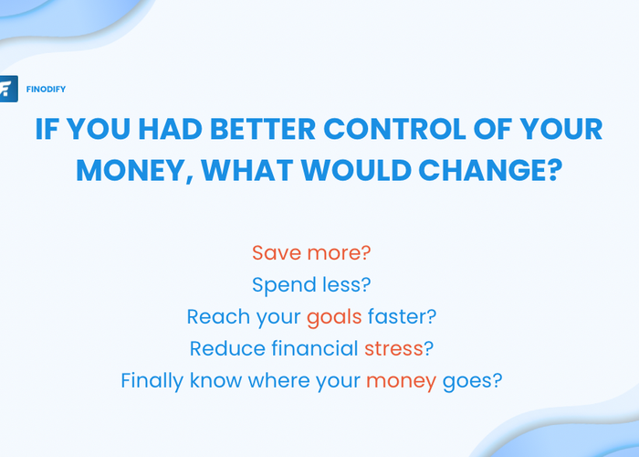 If you have better control of your money what would change?