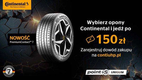 Zmień opony na Continental i odjedź z nagrodą