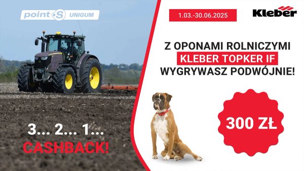 Z oponami rolniczymi Kleber Topker wygrywasz podwójnie