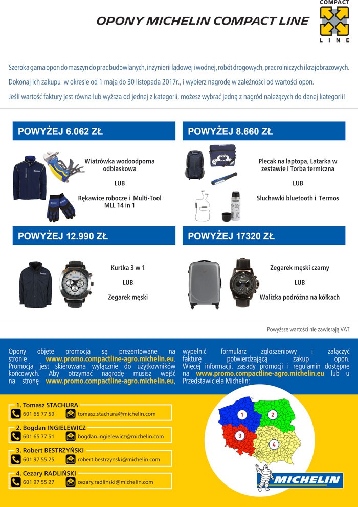 Promocja opon Michelin Compact Line
