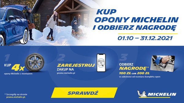 Kup opony Michelin i odbierz nagrody