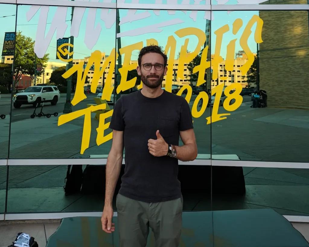 picture of author being bad at marketing