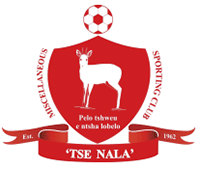 Crest of Miscellaneous Sporting Club with an antelope, a soccer ball, and the motto "Tse Nala."