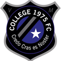 Crest for College 1975 FC: "College 1975 FC" over a white star, with the motto "Credo Cras es Noster."
