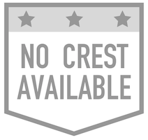 Gray placeholder shield with three stars reading "No crest available."