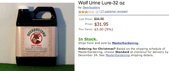 Amazon Wolf Pee