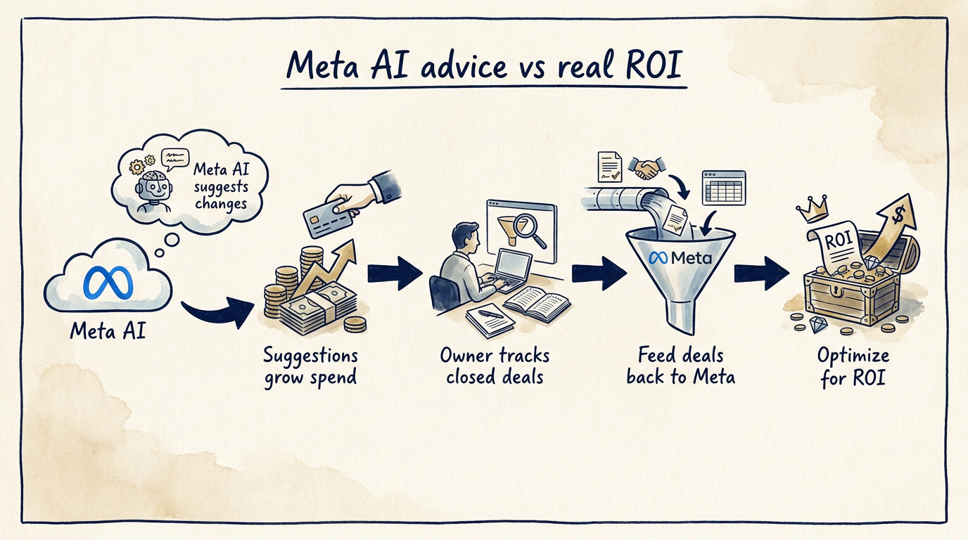 Meta AI advice vs real ROI