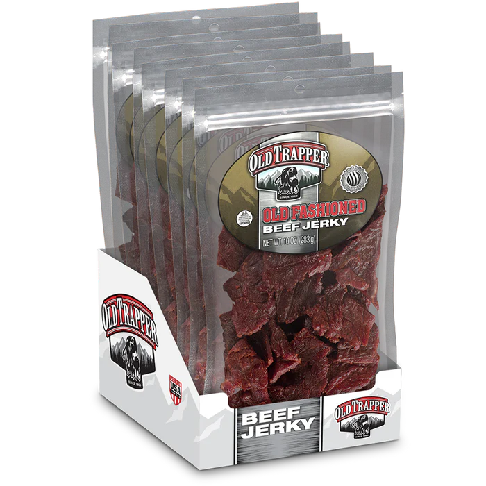 Old Trapper Old Fashioned Jerky | Case of 12 | 10oz Shipping Render