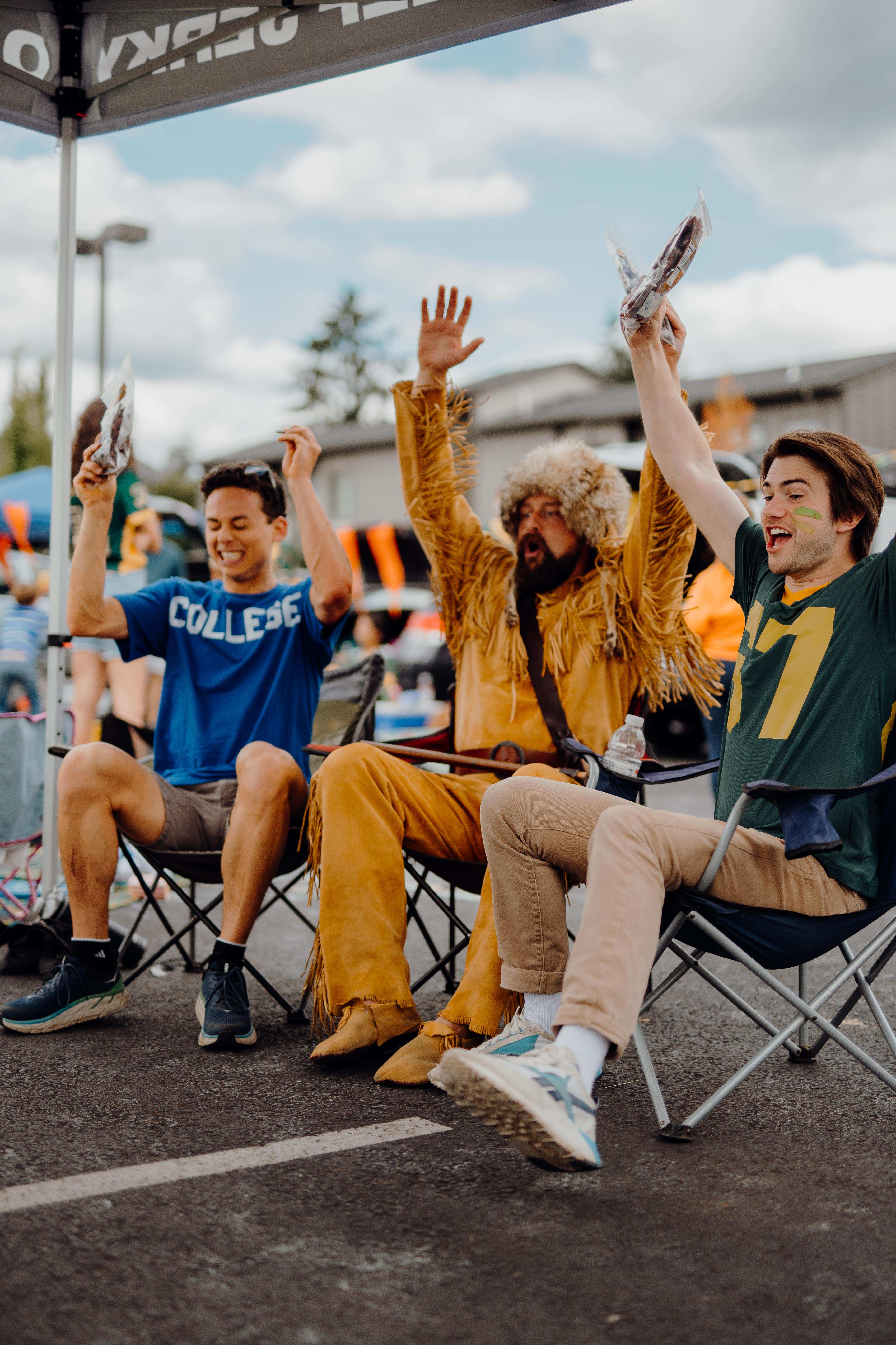 Old Trapper Tailgating before the big game