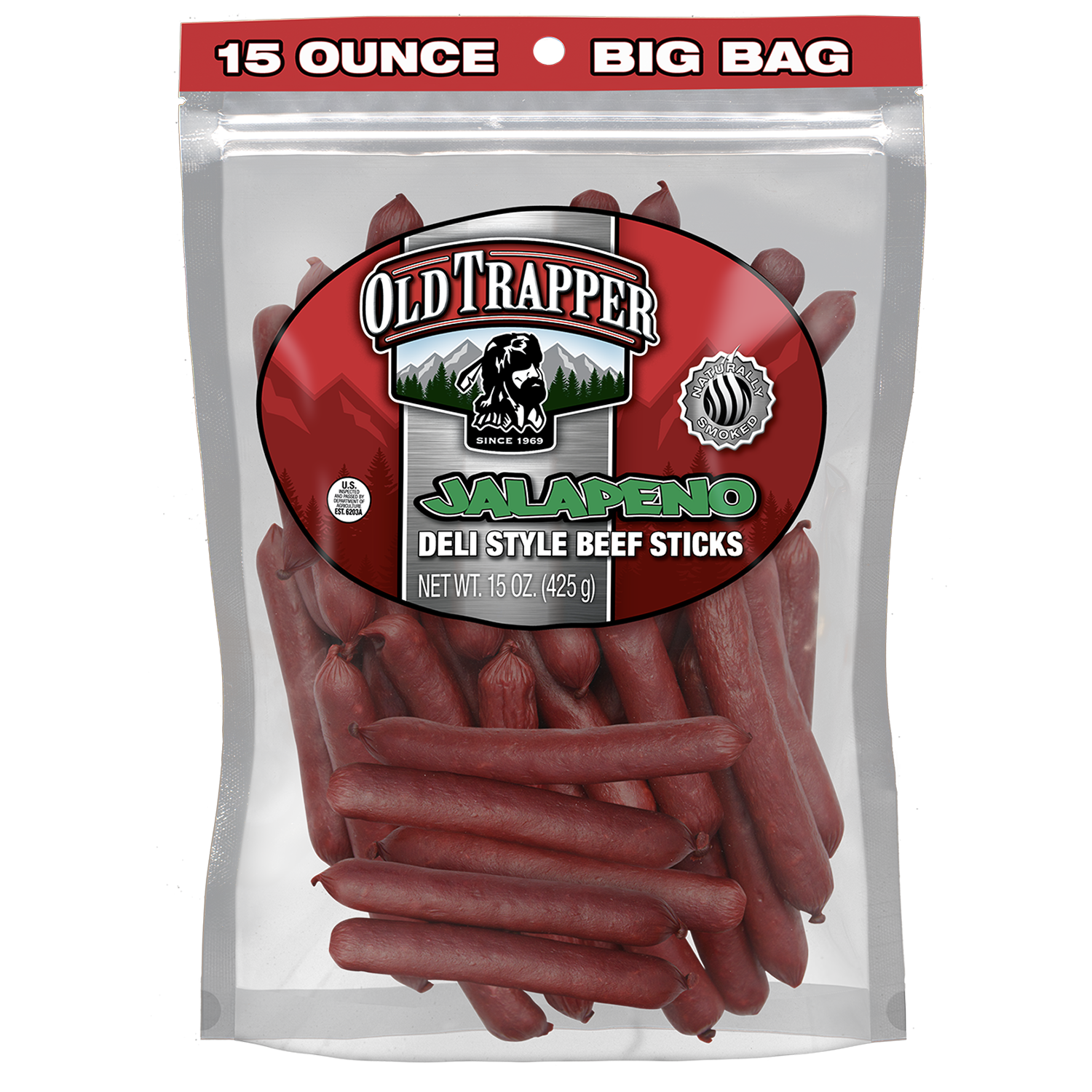 Deli Style Beef Sticks | Jalapeno | 15oz