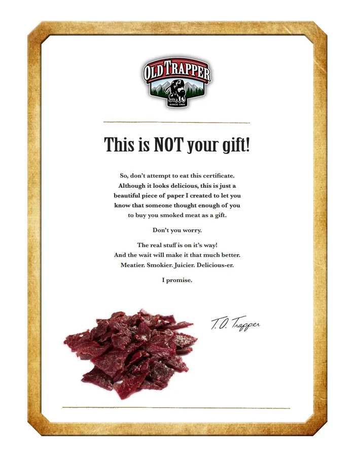 Certificate of Beef