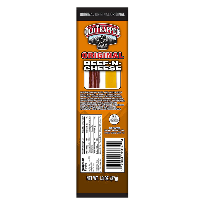 Original Beef & Cheese Snack Stick Nutrition