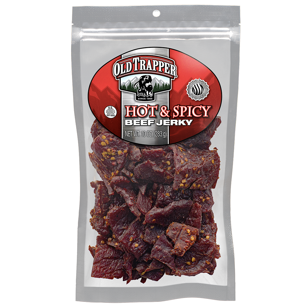 Bulk Beef Jerky - Hot & Spicy 10oz Packaging