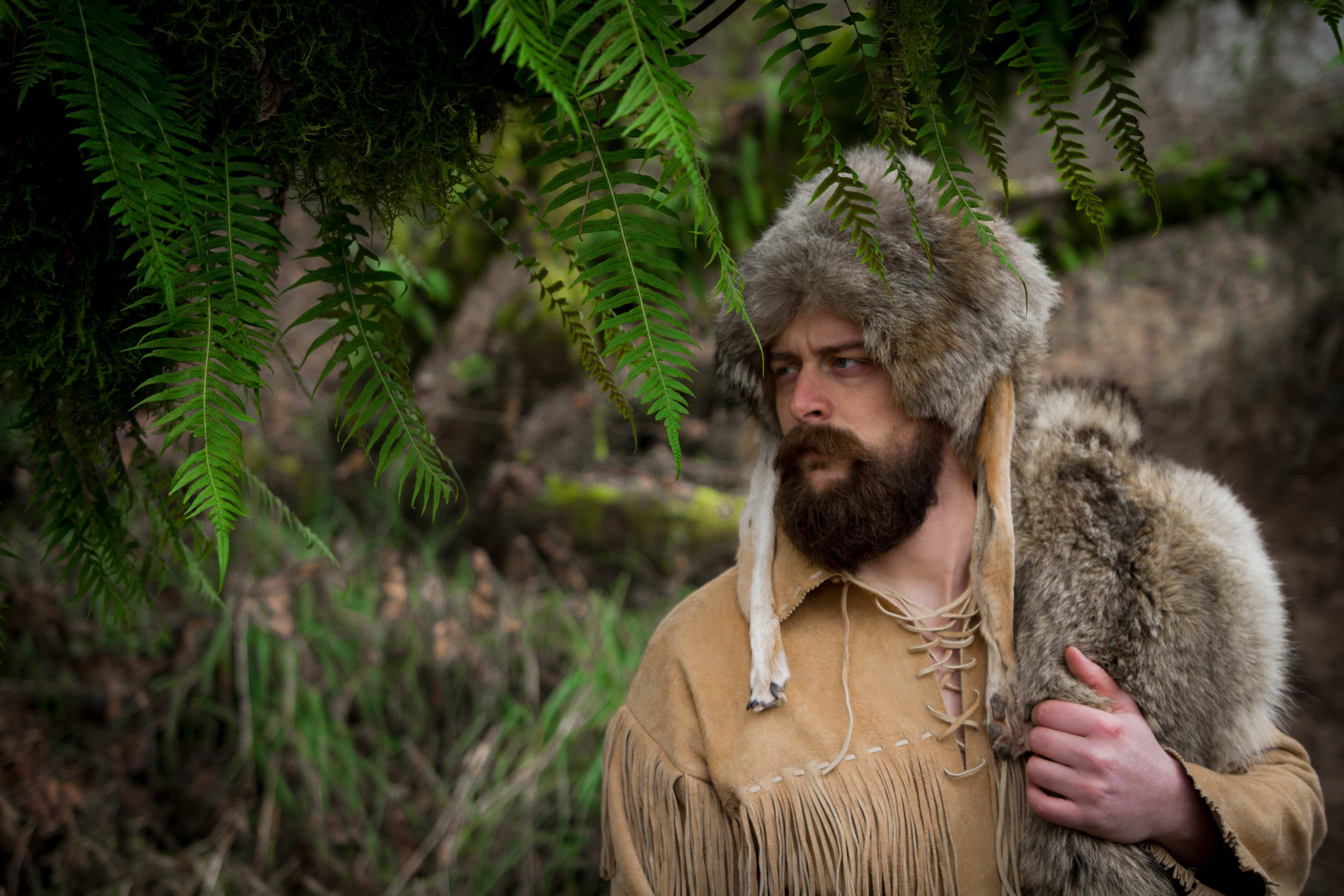 Old Trapper in the Woods