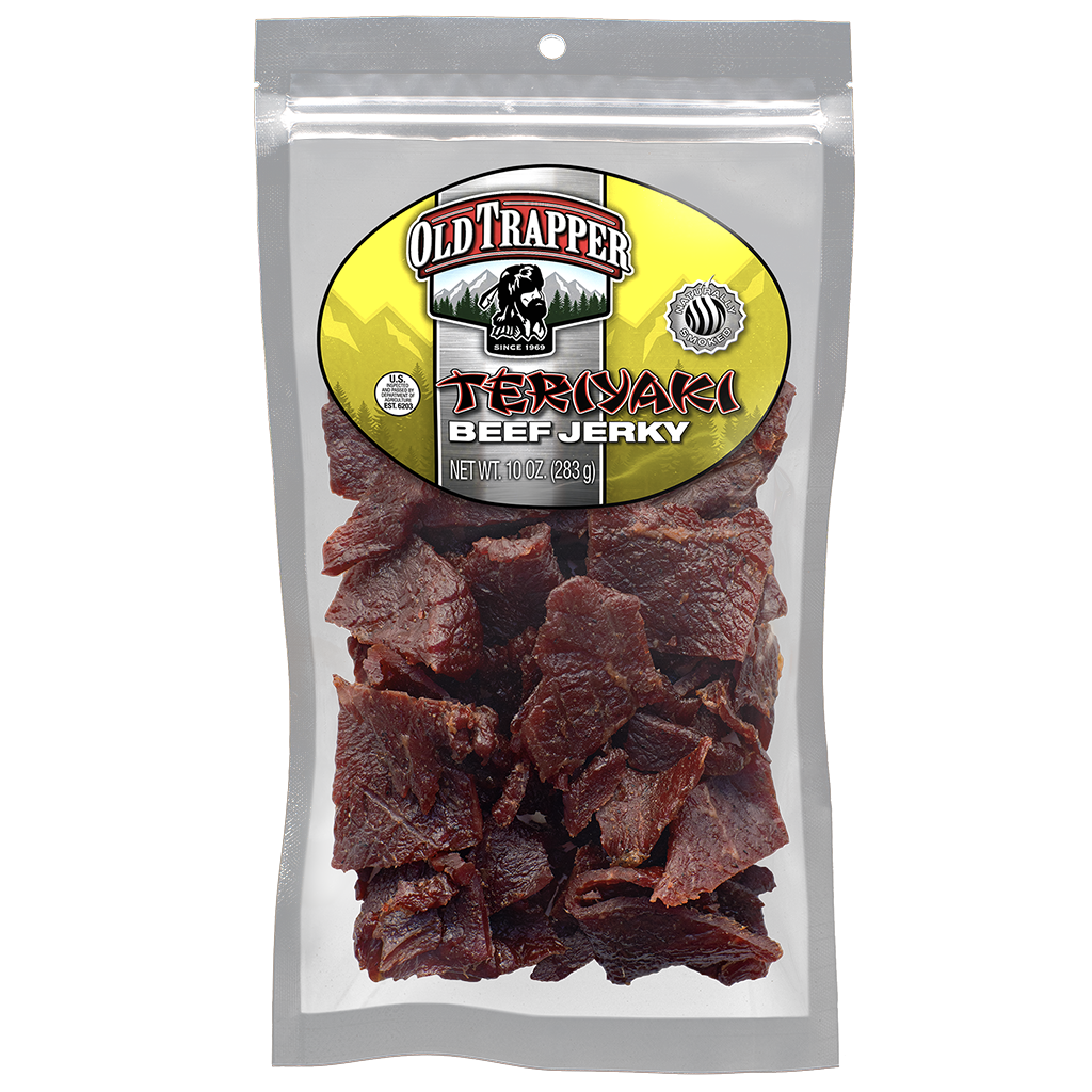 Old Trapper Teriyaki Jerky | Case of 12 | 10oz Package