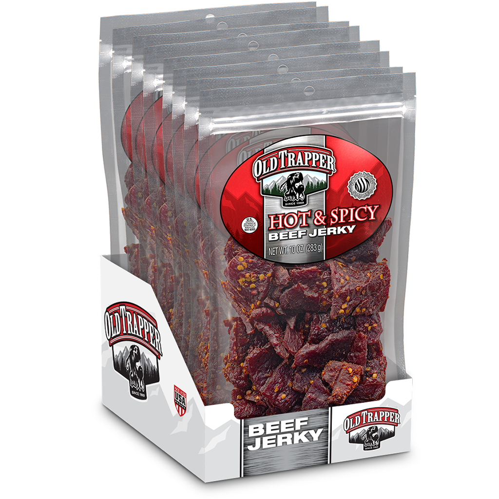 Bulk Beef Jerky - Hot & Spicy 10oz Bulk Packaging