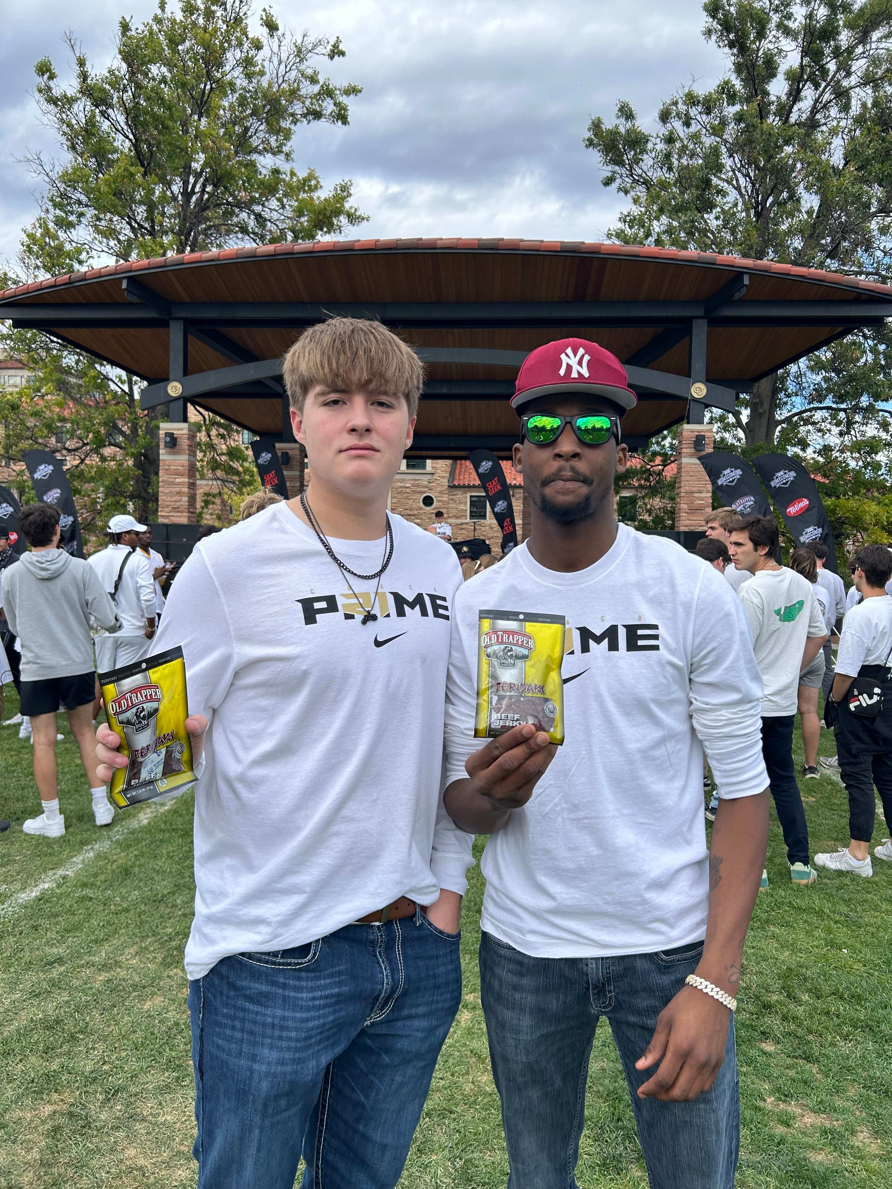 Big 12 fans with Old Trapper Beef Jerky