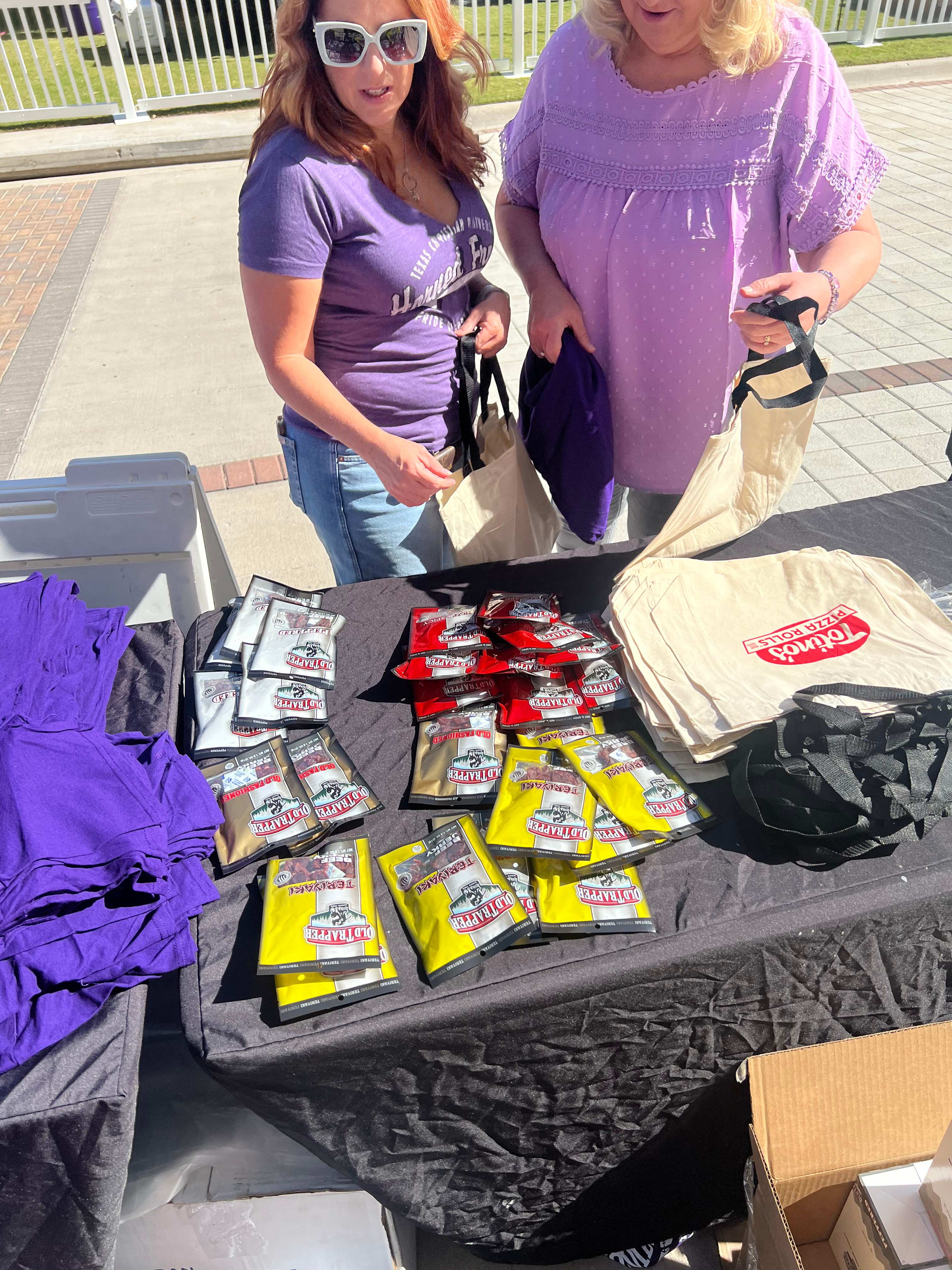 Old trapper samples at big 12 conference game