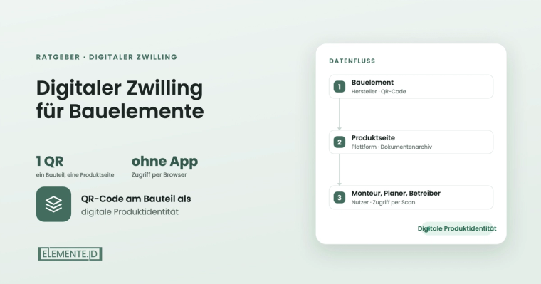 Digitaler Zwilling für Bauelemente einfach erklärt