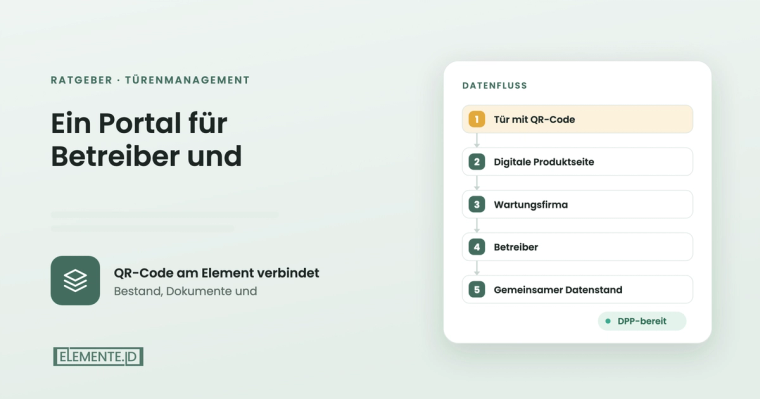 Türenmanagement im Gebäude: ein Portal für Wartungsfirma und Betreiber