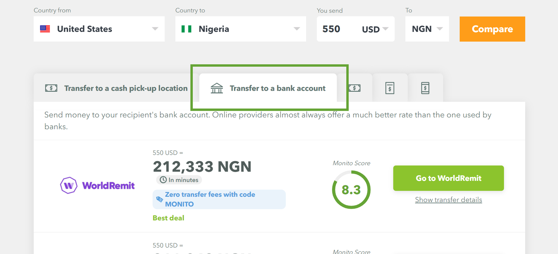 Find and Compare the Best Exchange Rates