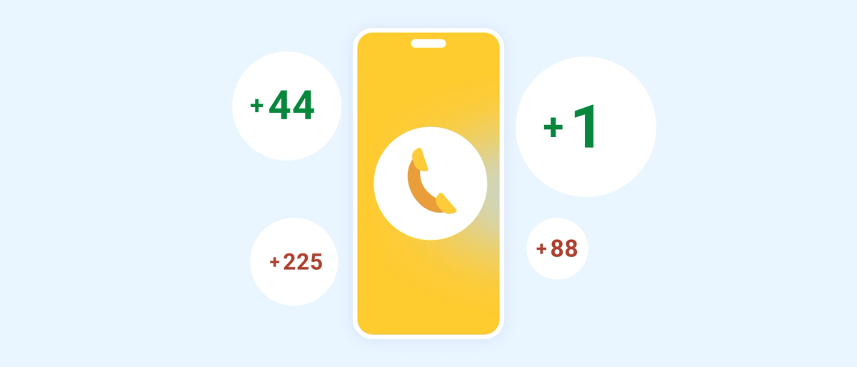 Phone country codes