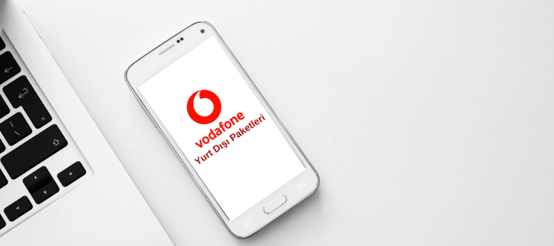 Smart phone with Vodafone logo