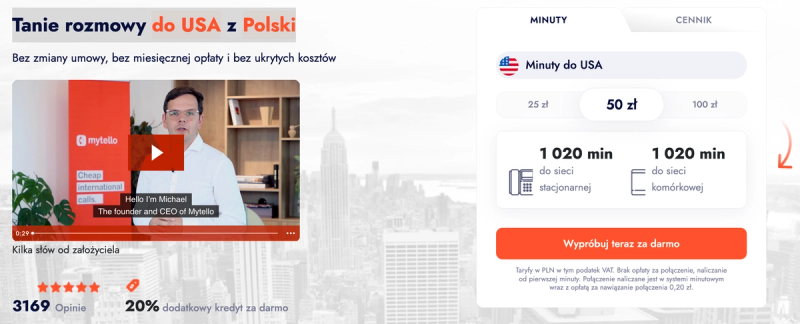 Tanie rozmowy do usa