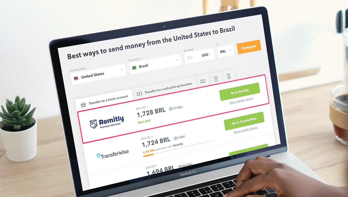 Compare Remitly's fees and exchange rates on Monito.
