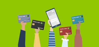 Illustration of the best bank cards for traveling