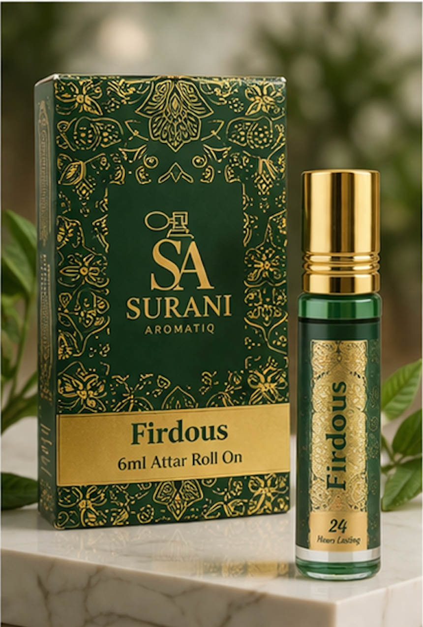 Firdaus Attar bottle from Surani Aromatiq