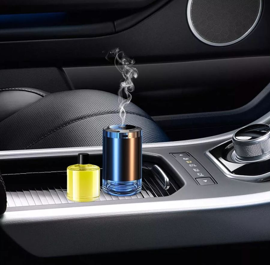 Humidificador Ambientador de Carro — Viajes Frescos y Aromáticos