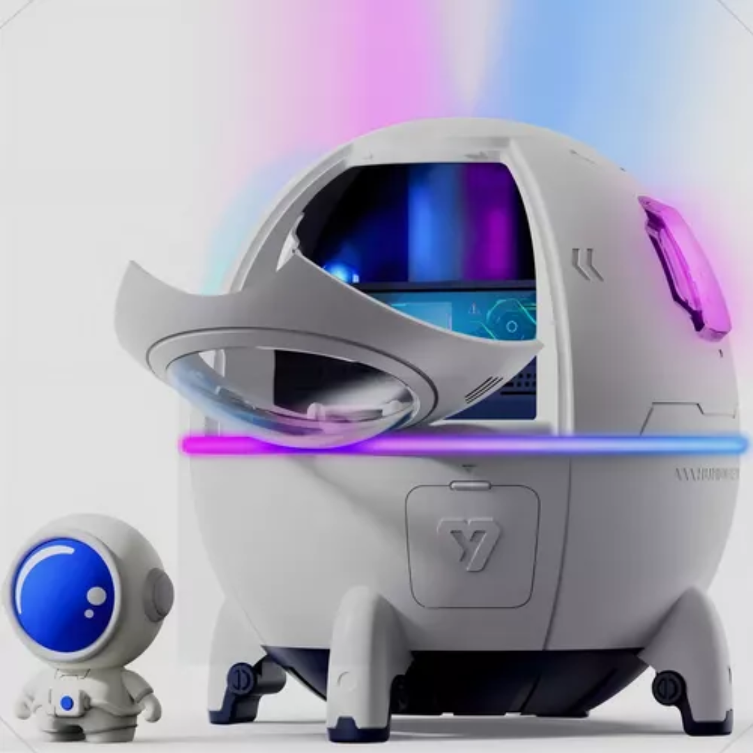 Humidificador Galaxy Capsule — Difusor de Aromas con Luz Nocturna Estelar