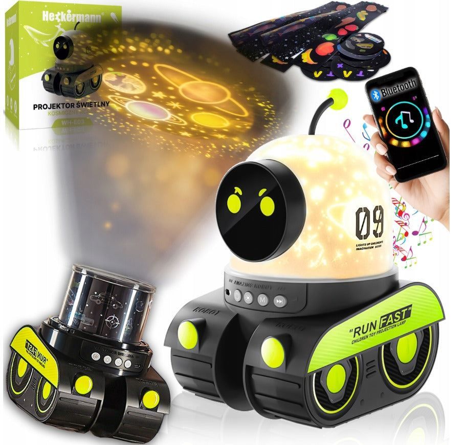 NightBot Proyector 360° - Robot Carro
