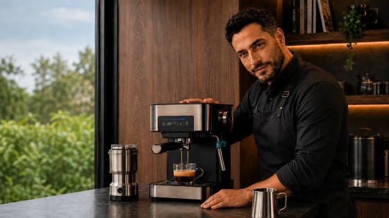 Kit Coffee Maker Pro: cafetera espresso + molino