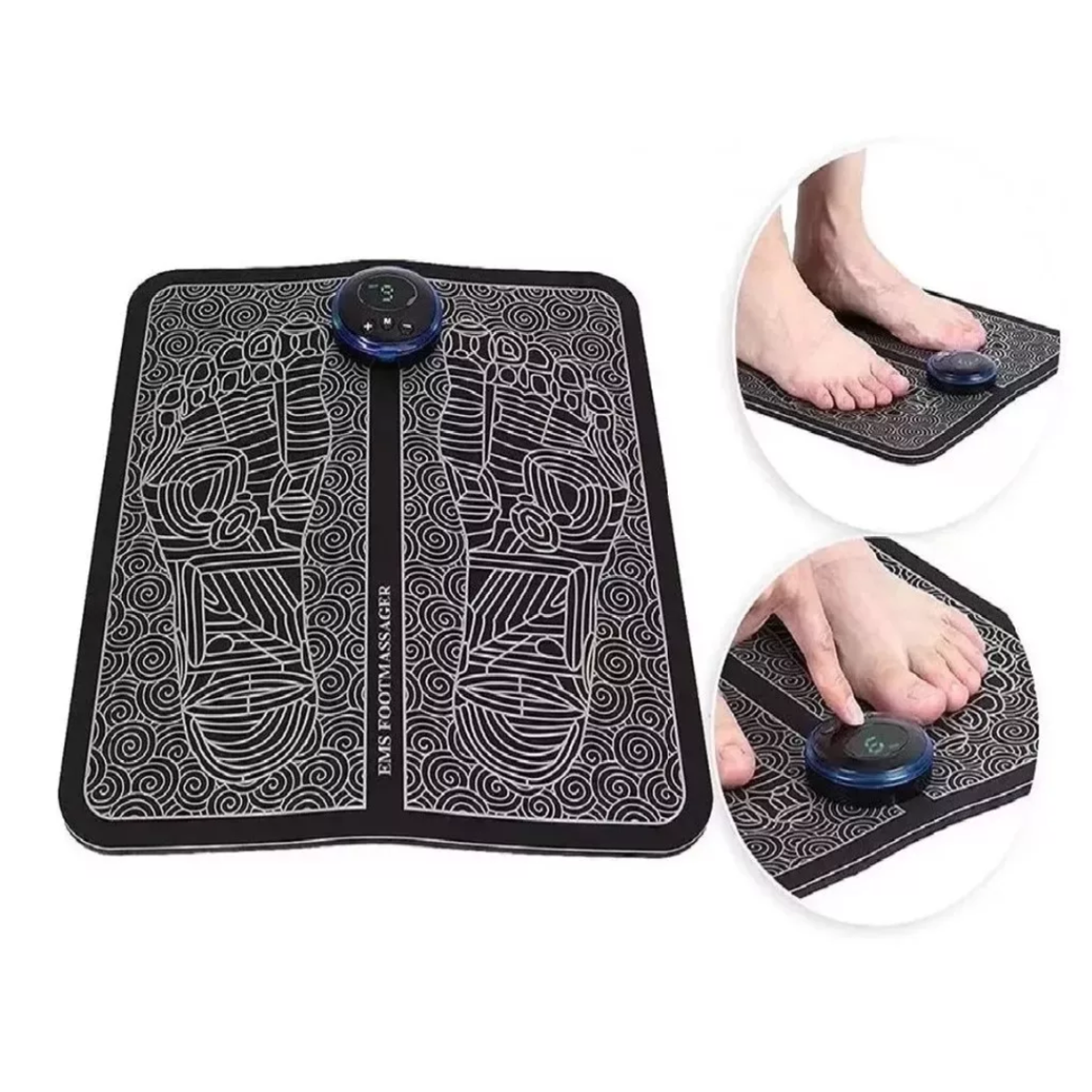 Combo x2 Tapetes Masajeadores EMS — Electroestimulación para Pies Cansados