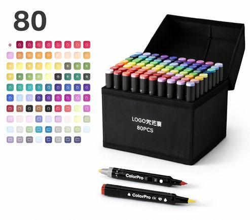 Set de 80 Marcadores Profesionales — Arte y Color sin Límites