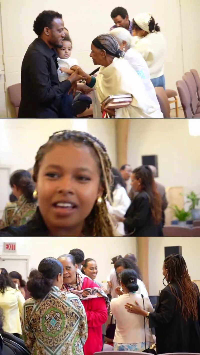 When church is dismissed, but the church family is still not in a rush to leave. A joyful fellowship moment at SOLOC.