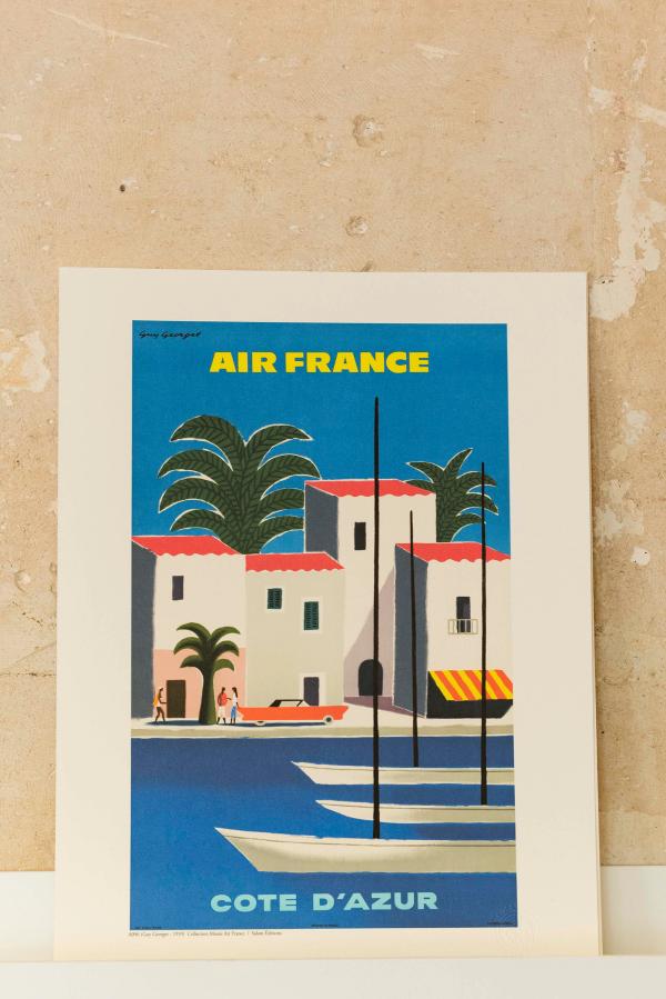 Affiche vintage "Côte d'Azur"