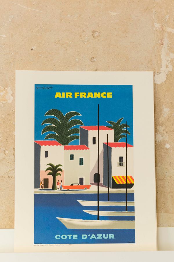 Affiche vintage "Côte d'Azur"